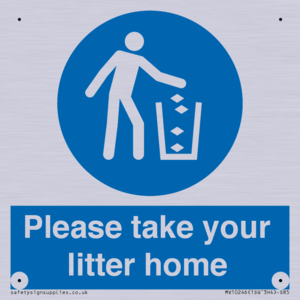 Please take your litter home
